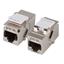 EFB RJ45 Keystone Snap-in Cat.6A STP 1:1 Keystone Metall